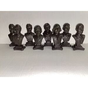 8 K's Collection 5" President Statues Washington Kennedy Jefferson Lincoln Grant